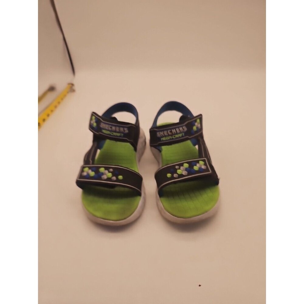 Skechers Mega-Craft‎ 2 Youth Children Sandals Size 3 Hook Loop